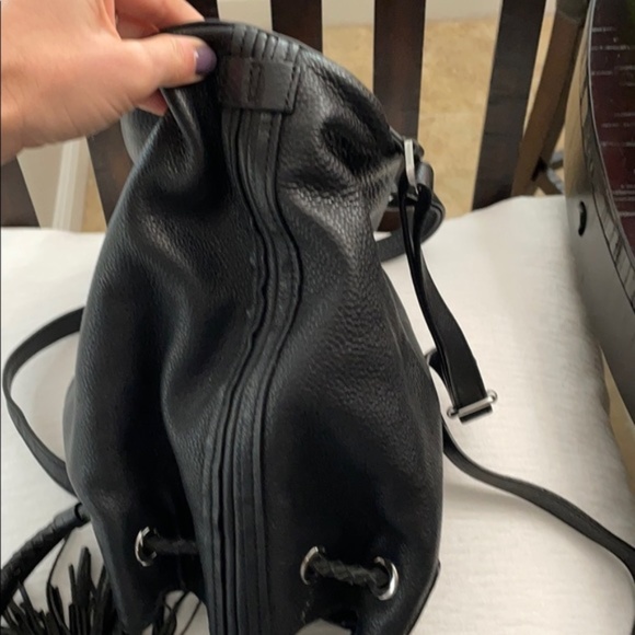 Black Pebbled Leather Rebecca Minkoff Backpack - Picture 4 of 8